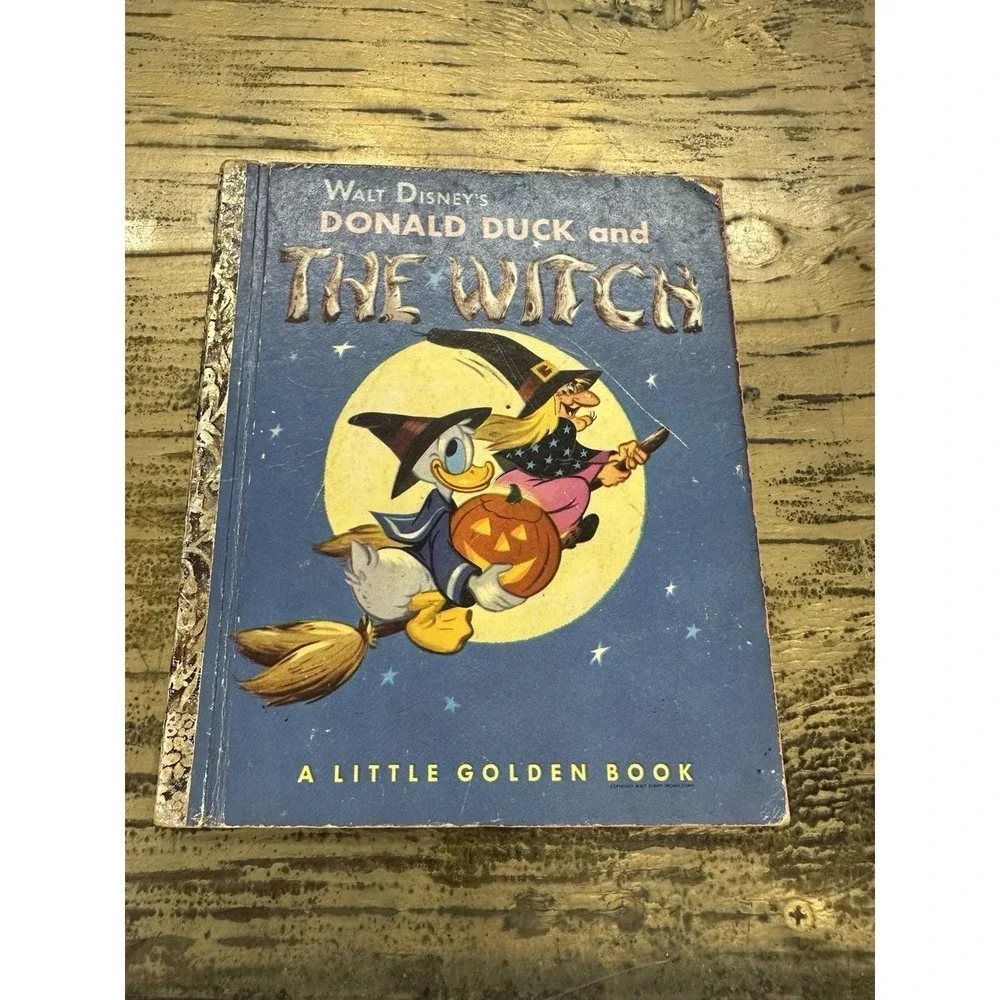 Donald Duck and The Witch Little Golden Book 1953 Edition - 1st Edition